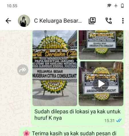 Pengiriman Papan Bunga Duka Karangsari Purwasari